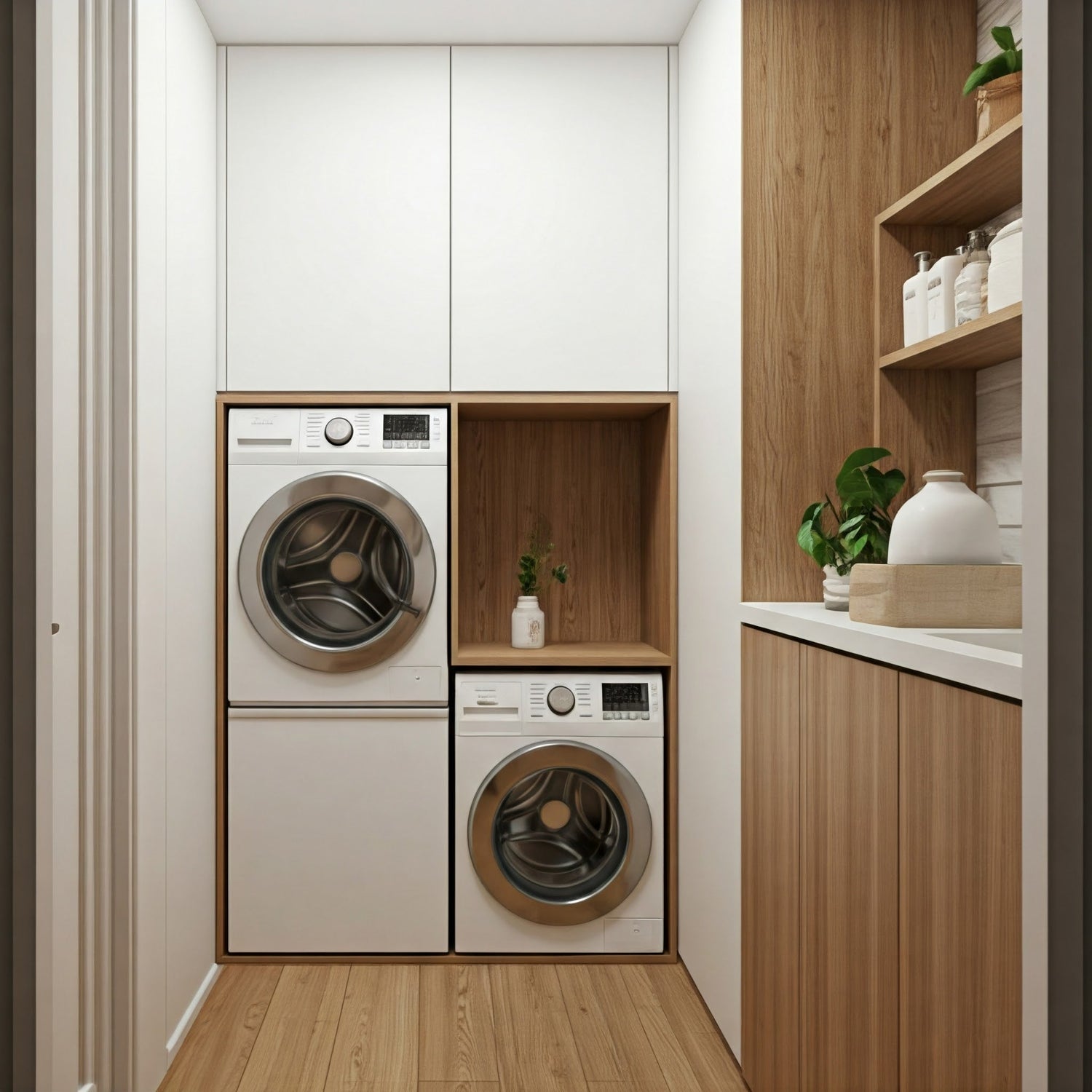 modern small but tidy laundry