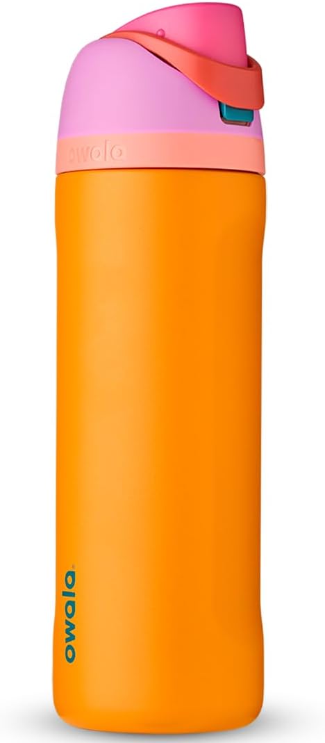 Insulated Stainless Steel Water Bottle - FreeSip Straw & Spout