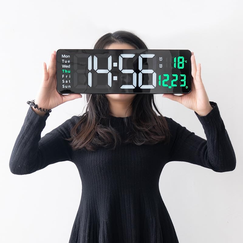 Digital Alarm Clock with USB Charger - Large LED Display | Australia