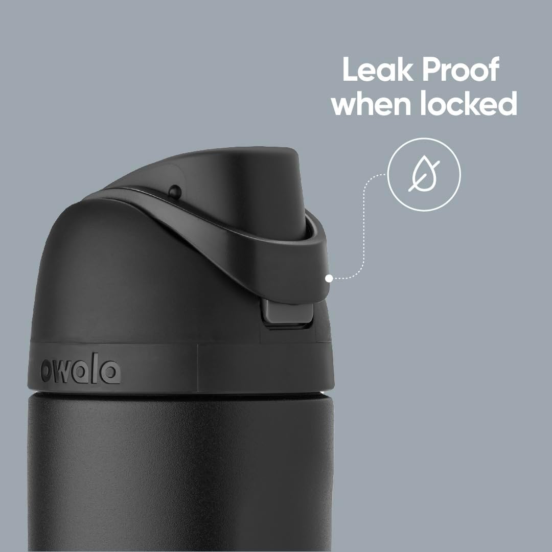 Insulated Stainless Steel Water Bottle - FreeSip Straw & Spout