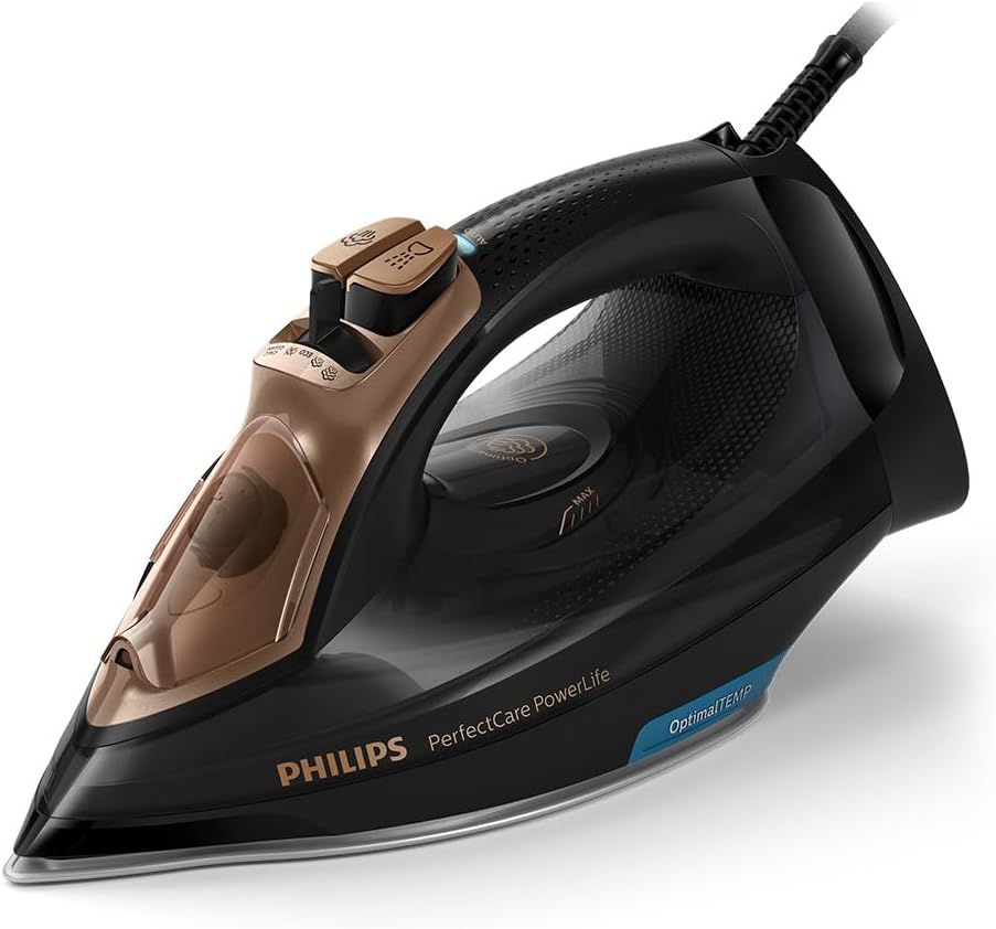 Smart Steam Iron for All Fabrics | Auto Shutoff & SteamGlide Plus Soleplate