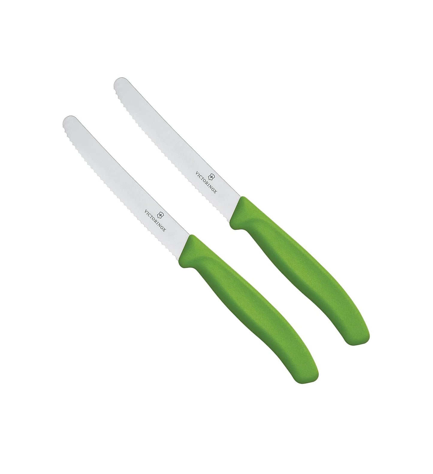 Victorinox Classic Wavy Edge Steak and Tomato Knife, Green