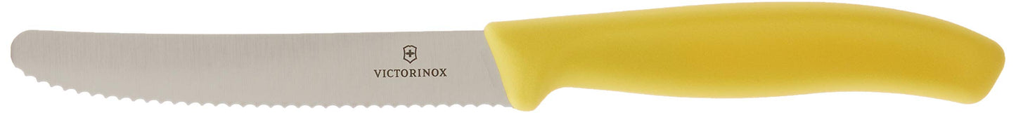 Victorinox Classic Wavy Edge Steak and Tomato Knife, Green