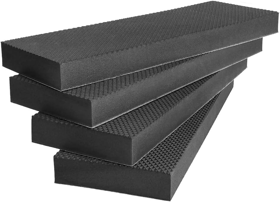 KLOLKUTTA Garage Wall Protector, 4 Pack Car Door Wall Guard Bumpers Self Adhesive High Density EVA Foam for Warehouse Park Assist