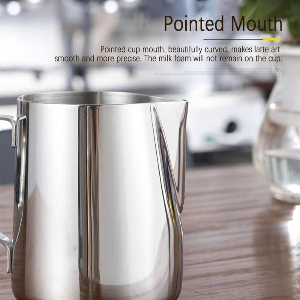 Stainless Steel Milk Frothing Jug | Perfect Coffee & Lattes