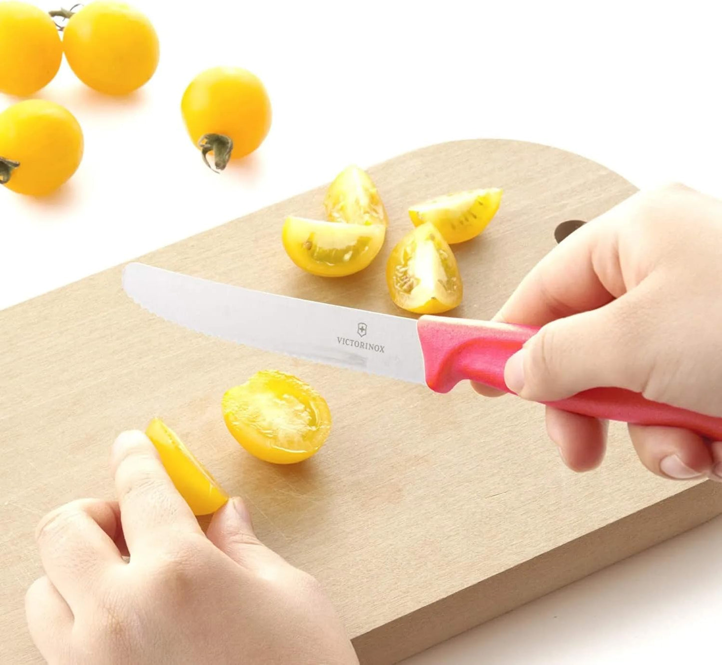 Victorinox Classic Wavy Edge Steak and Tomato Knife, Green