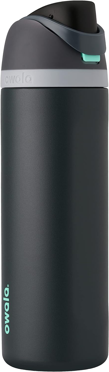 Insulated Stainless Steel Water Bottle - FreeSip Straw & Spout