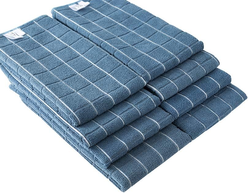 Microfiber Kitchen Towels Set of 8 | Super Absorbent Dish Cloths