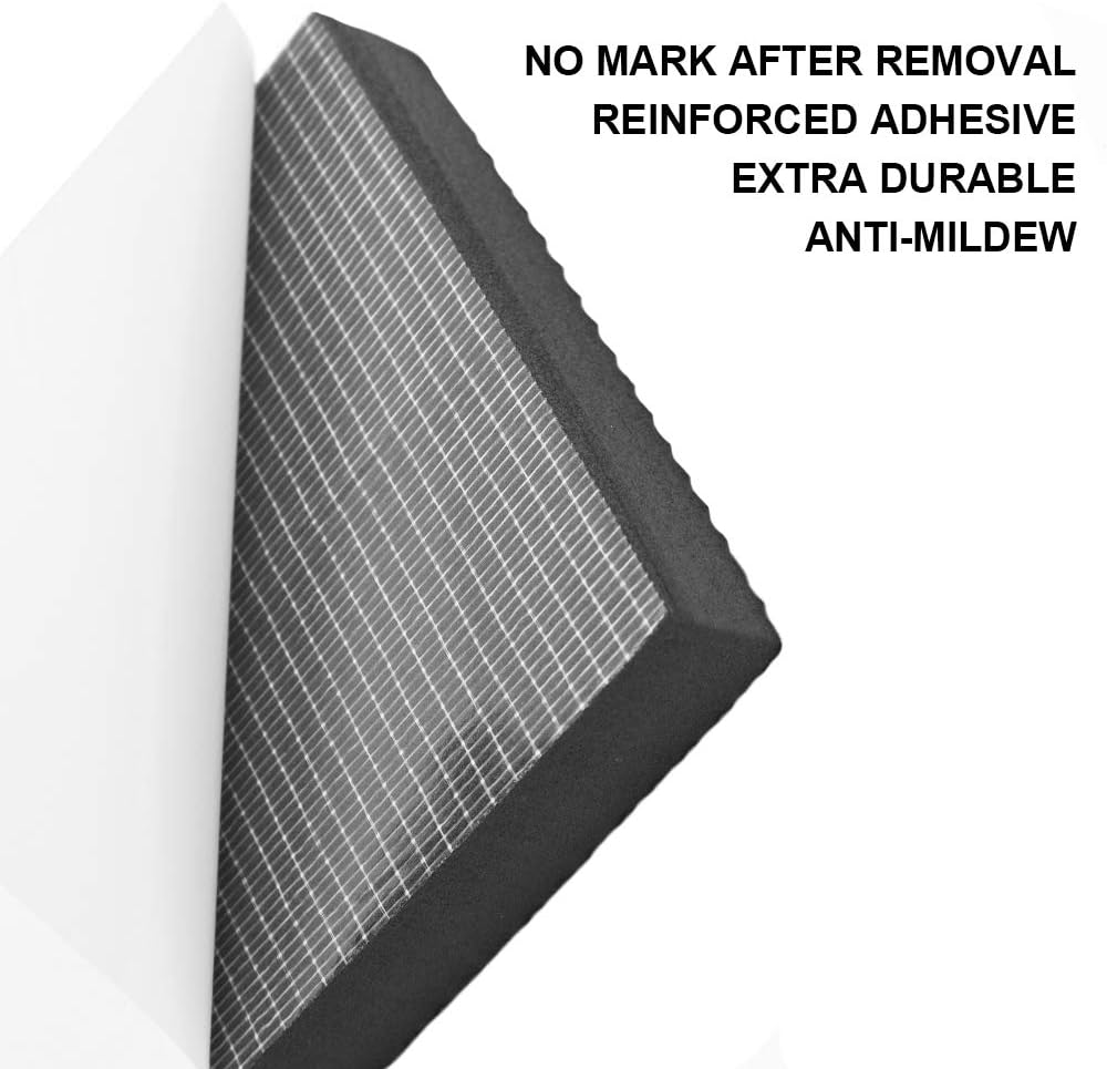 KLOLKUTTA Garage Wall Protector, 4 Pack Car Door Wall Guard Bumpers Self Adhesive High Density EVA Foam for Warehouse Park Assist