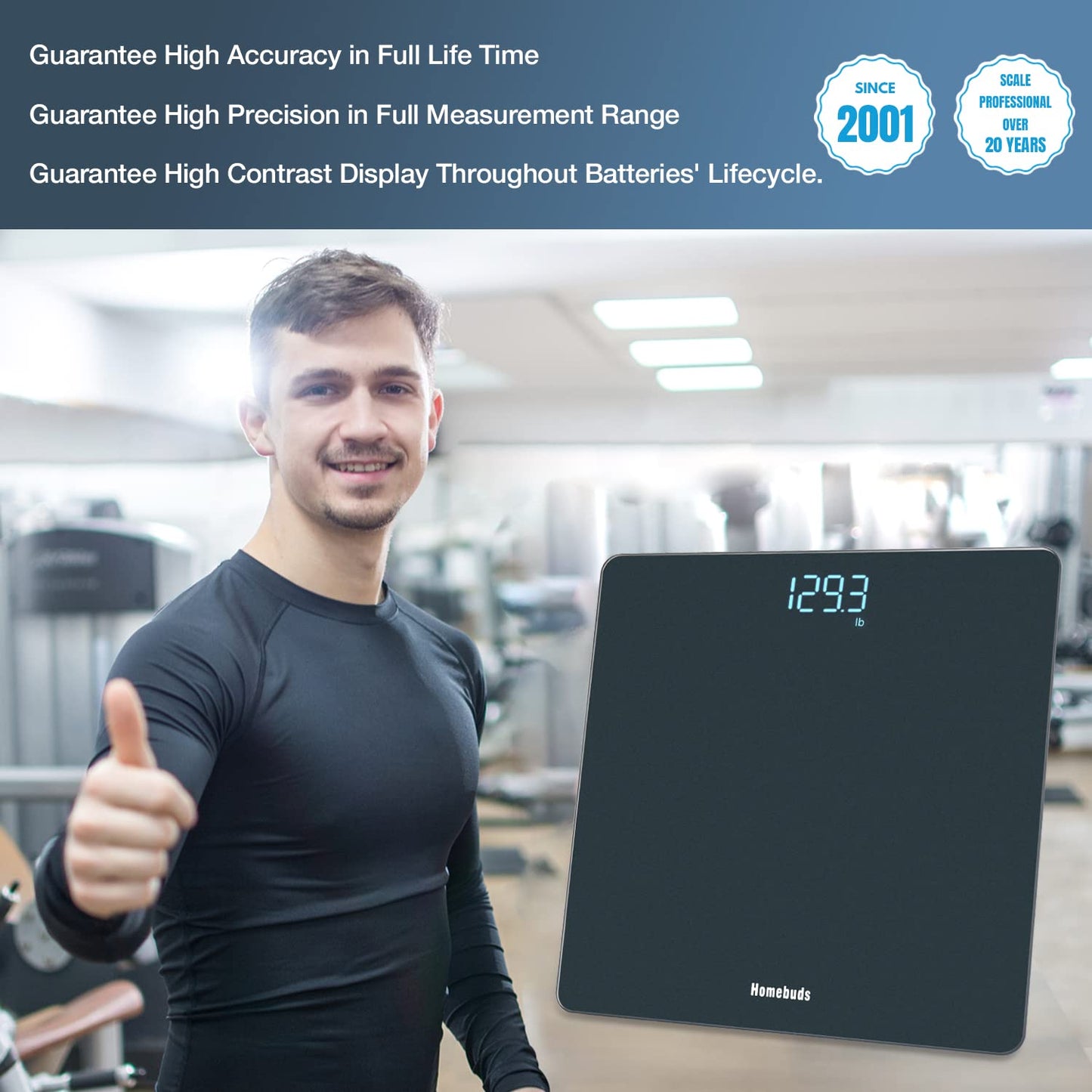 Accurate Digital Bathroom Scale - Weight Scale with Easy-to-Read LED | Australia
