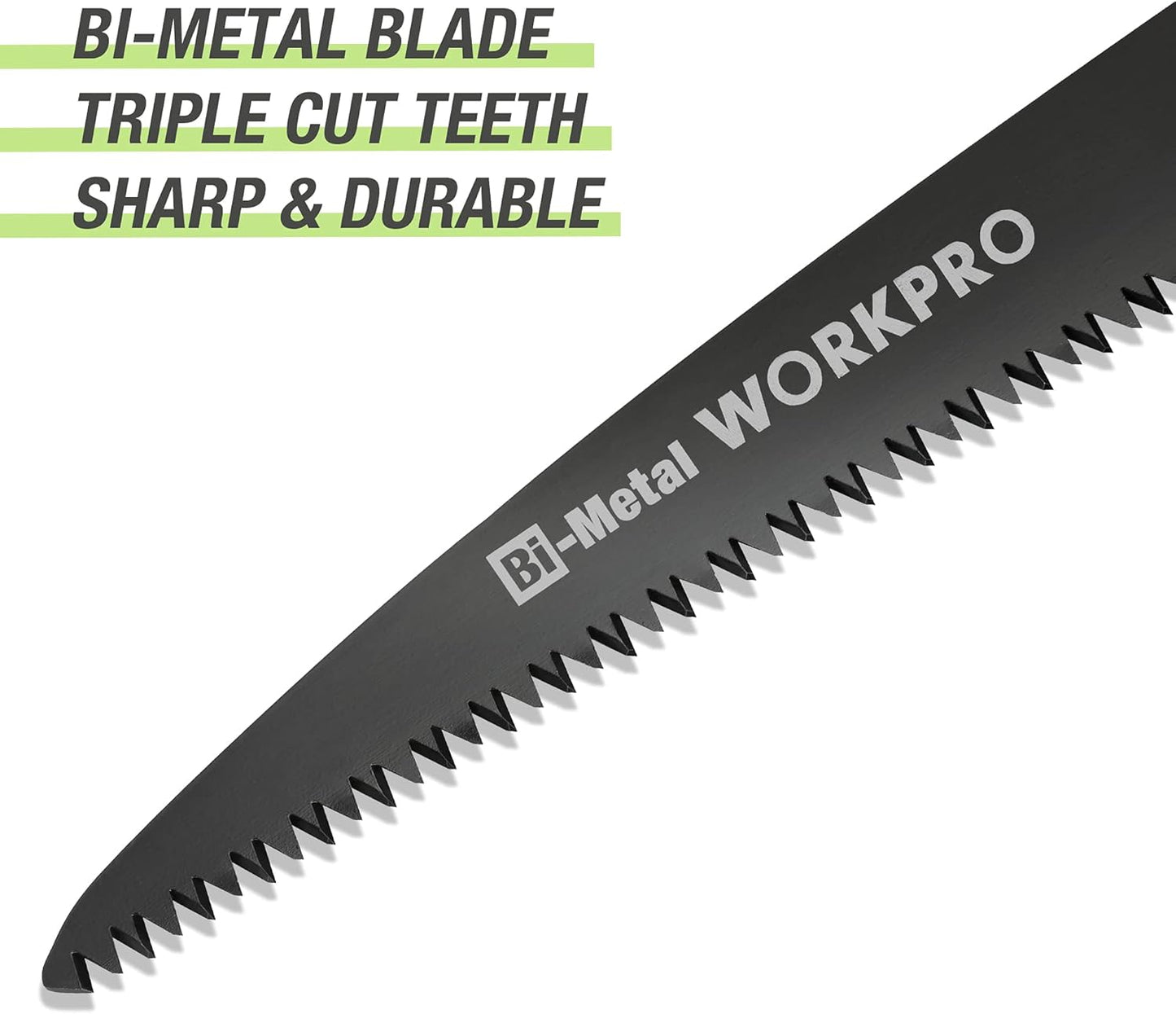 WORKPRO Pruning Saws 180mm, Hand Saws with Safety Lock, Folding Saw with Triple Tooth Cut, Ideel for Garden, Camping, Tree Trimming and More