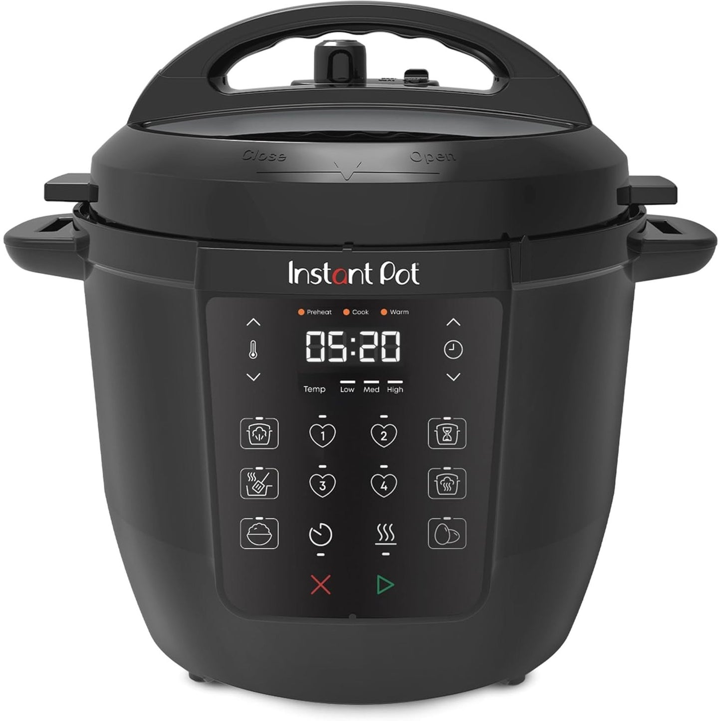Instant Pot Duo 7-in-1 Multicooker, 5.7L - Pressure Cooker, Slow Cooker, Rice Cooker, Sauté Pan, Yogurt Maker, Steamer and Food Warmer, Brushed Stainless Steel,Black/ Grey