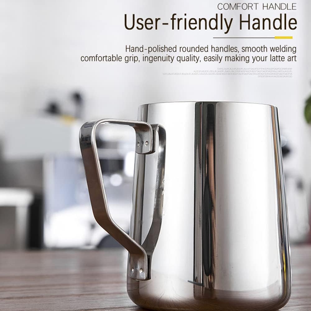 Stainless Steel Milk Frothing Jug | Perfect Coffee & Lattes