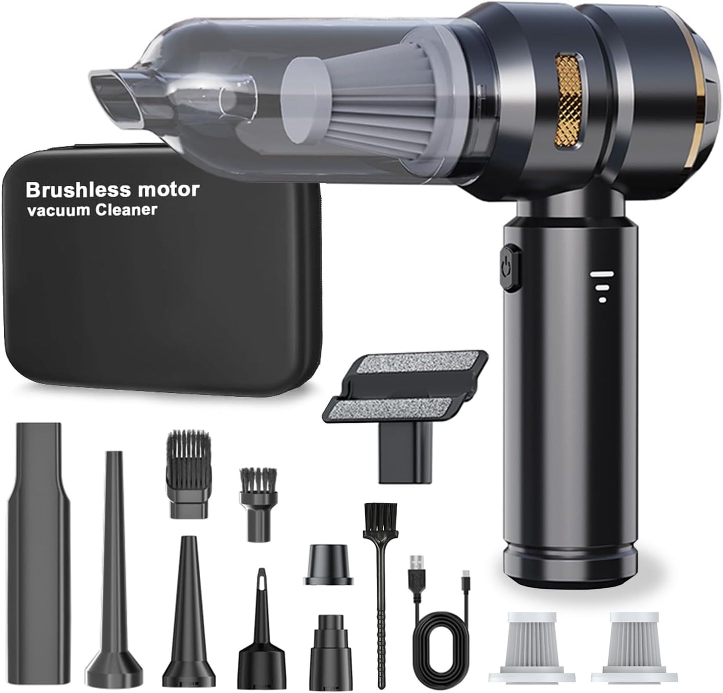 Portable Car Vacuum Cleaner | Cordless Handheld Car Vac & Blower