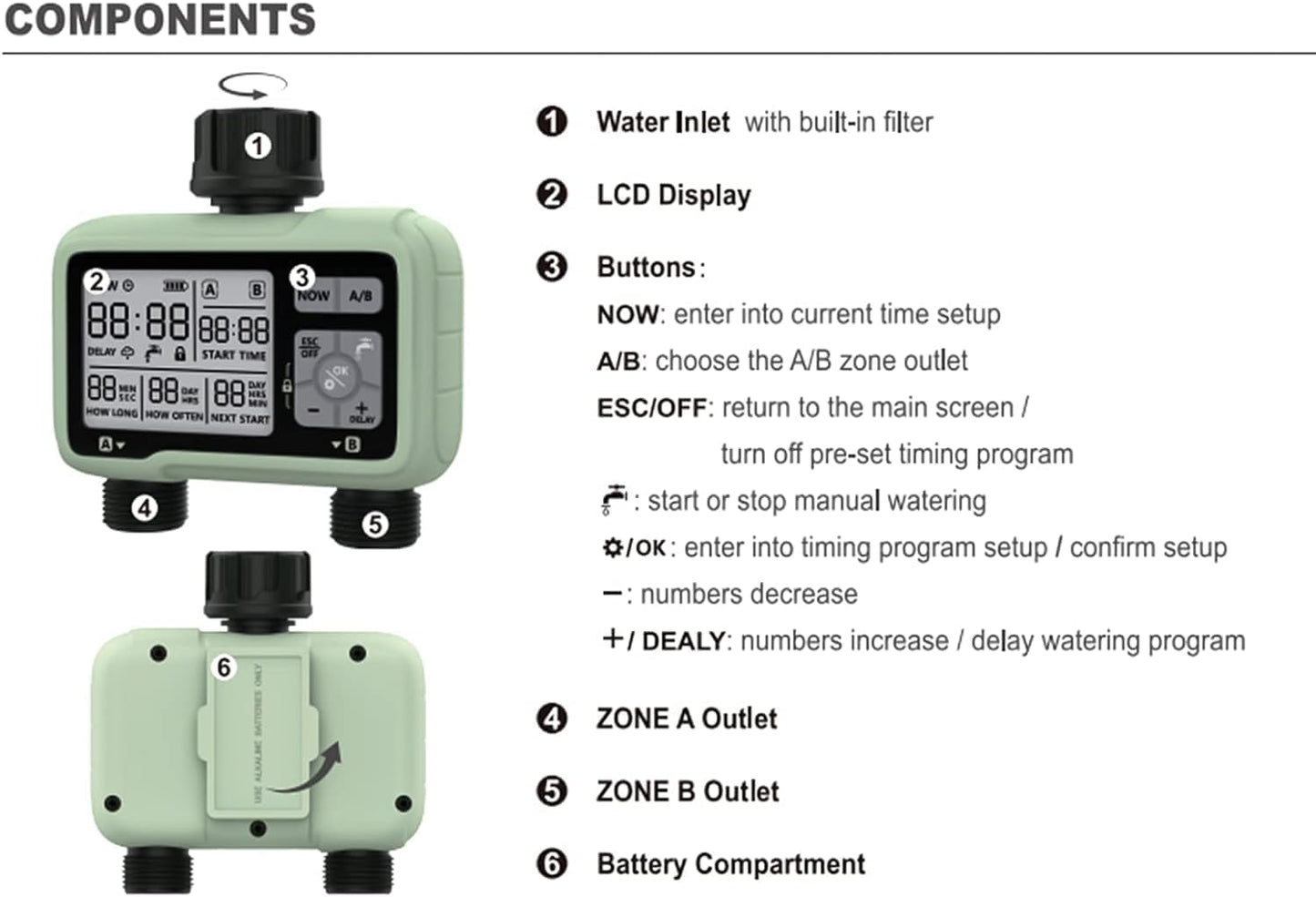 Automatic Sprinkler Timer - Australia - Hose Water Timer