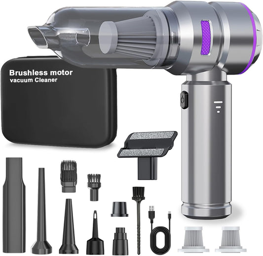 Portable Car Vacuum Cleaner | Cordless Handheld Car Vac & Blower