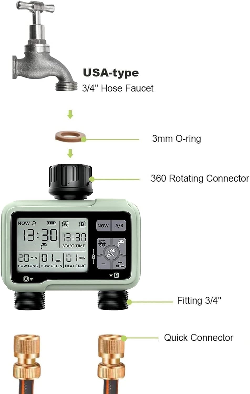 Automatic Sprinkler Timer - Australia - Hose Water Timer