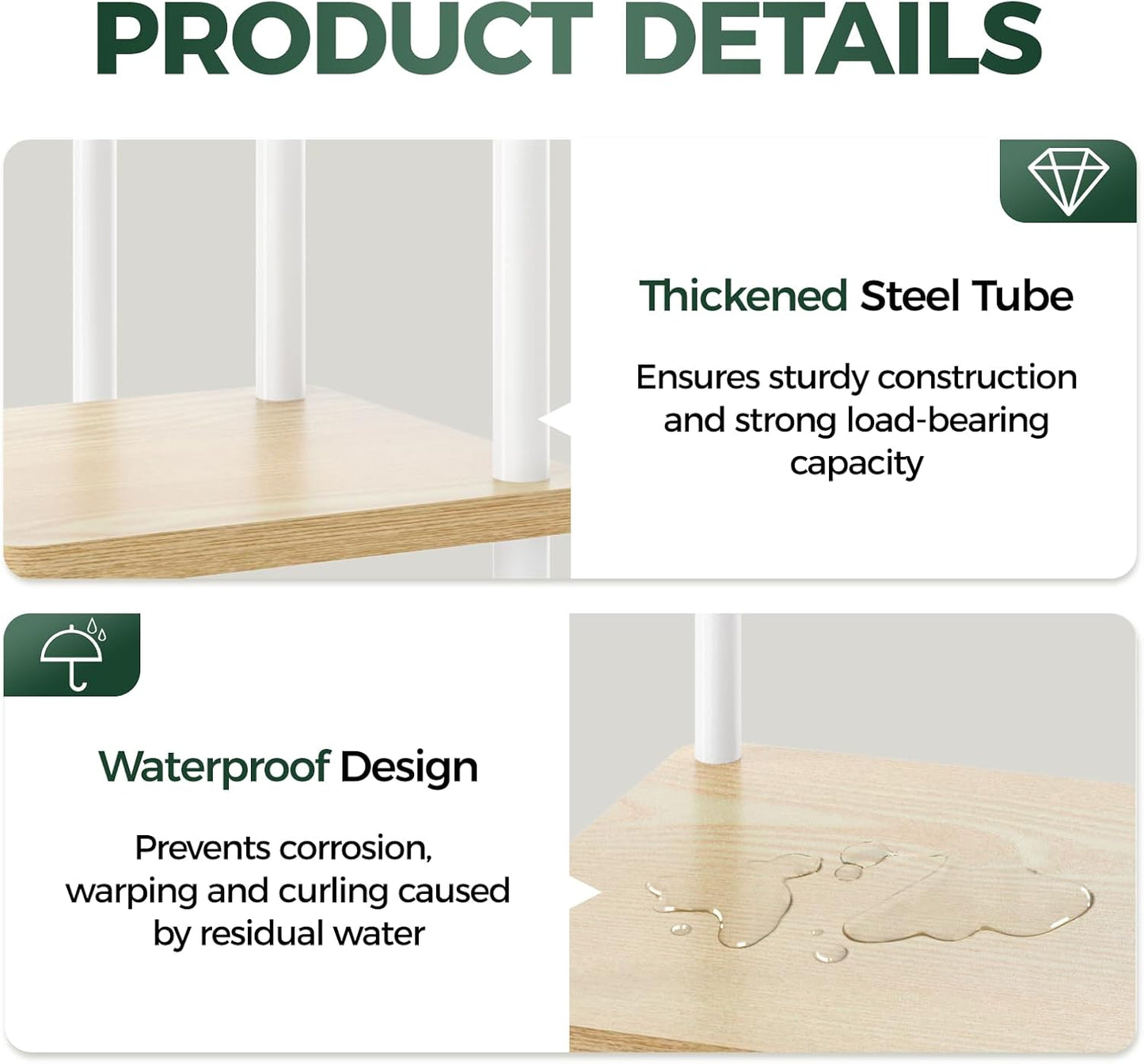 Tall Tiered Indoor Plant Stand | Corner Shelf