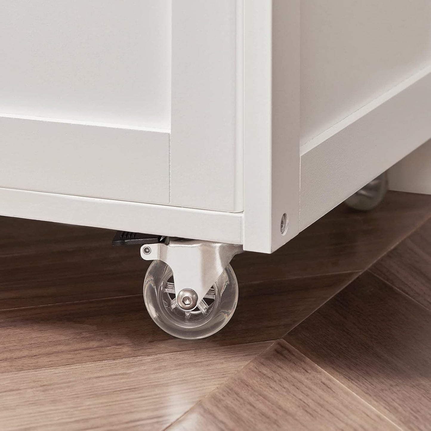 Kitchen Trolley with Wine Rack | Portable Kitchen Island Cart