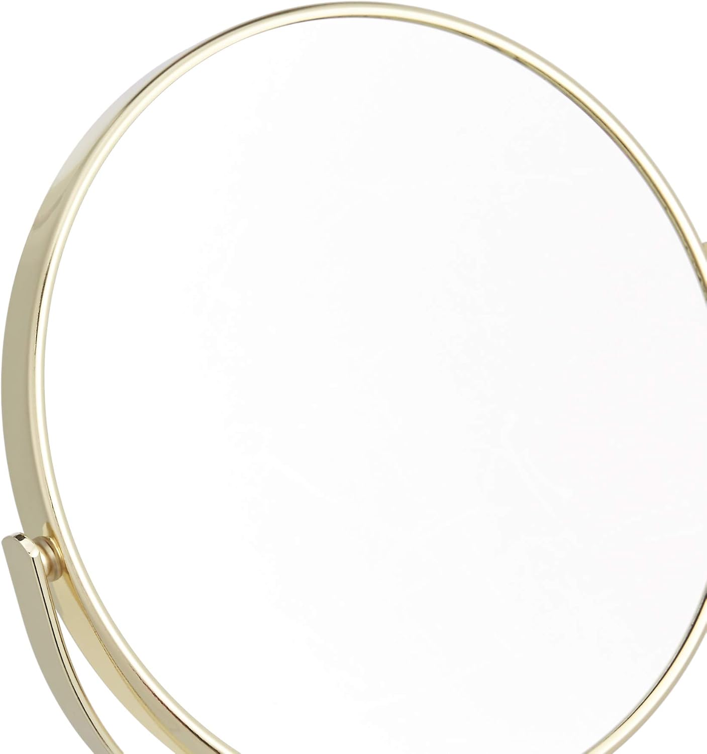 Double-Sided Magnifying Mirror for Makeup & Skincare - Gold Finish