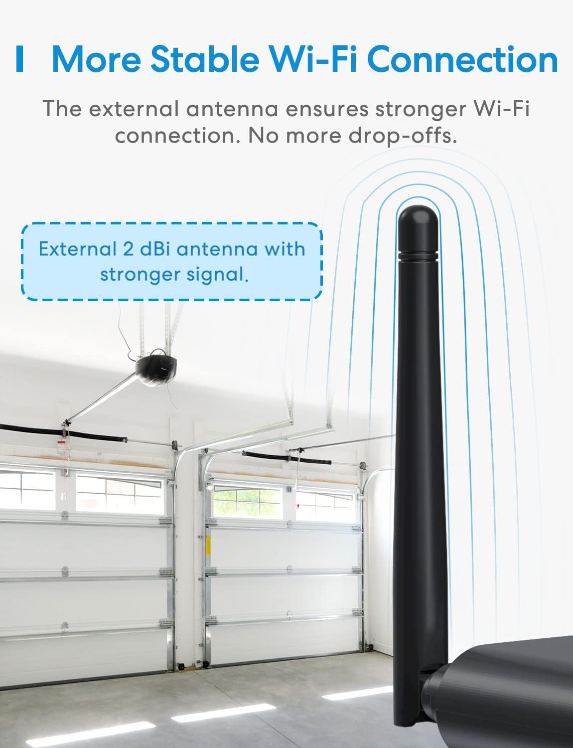 meross Smart Garage Door Opener Remote, Compatible with Apple HomeKit, Amazon Alexa, Google Assistant, SmartThings, Multiple Notification Modes, No Hub Needed