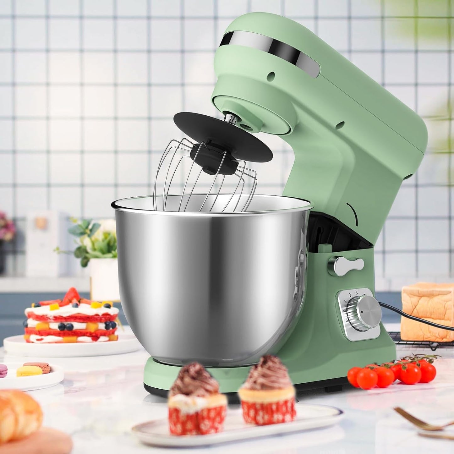1400W Stand Mixer | 6.5L Electric Food Mixer for Baking