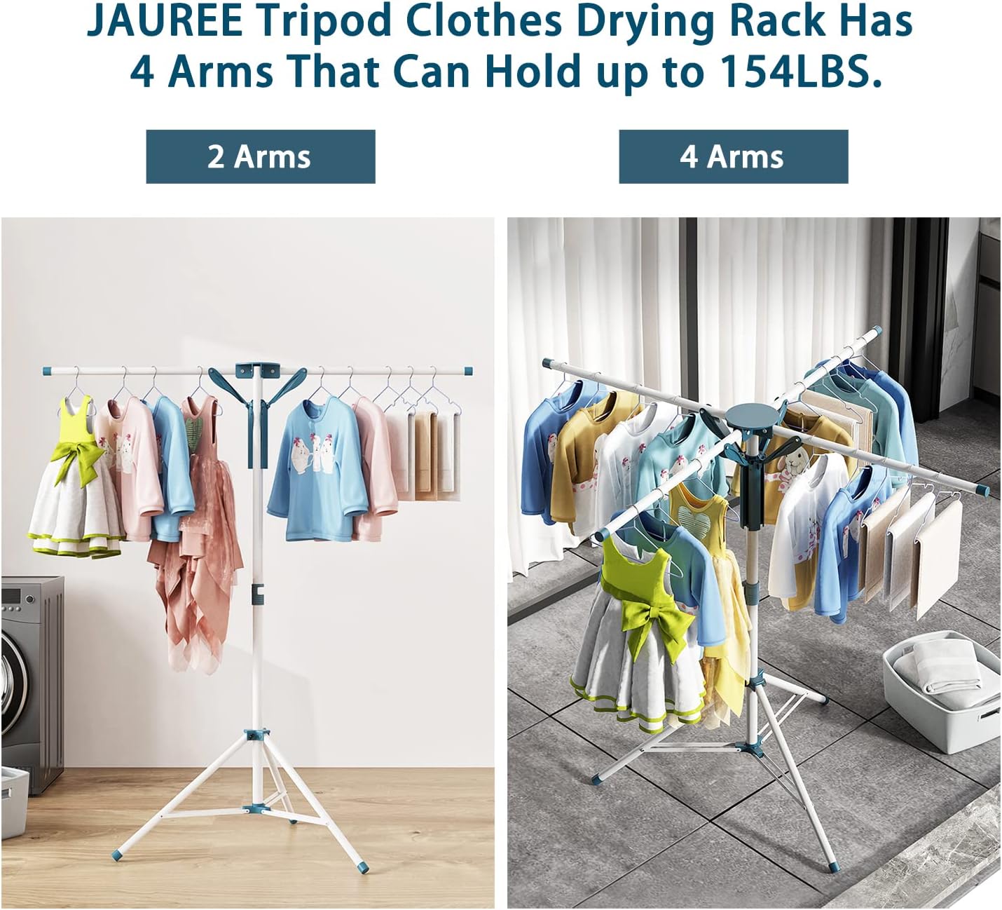 Heavy-Duty Collapsible Clothes Drying Rack | Extendable Stainless Steel