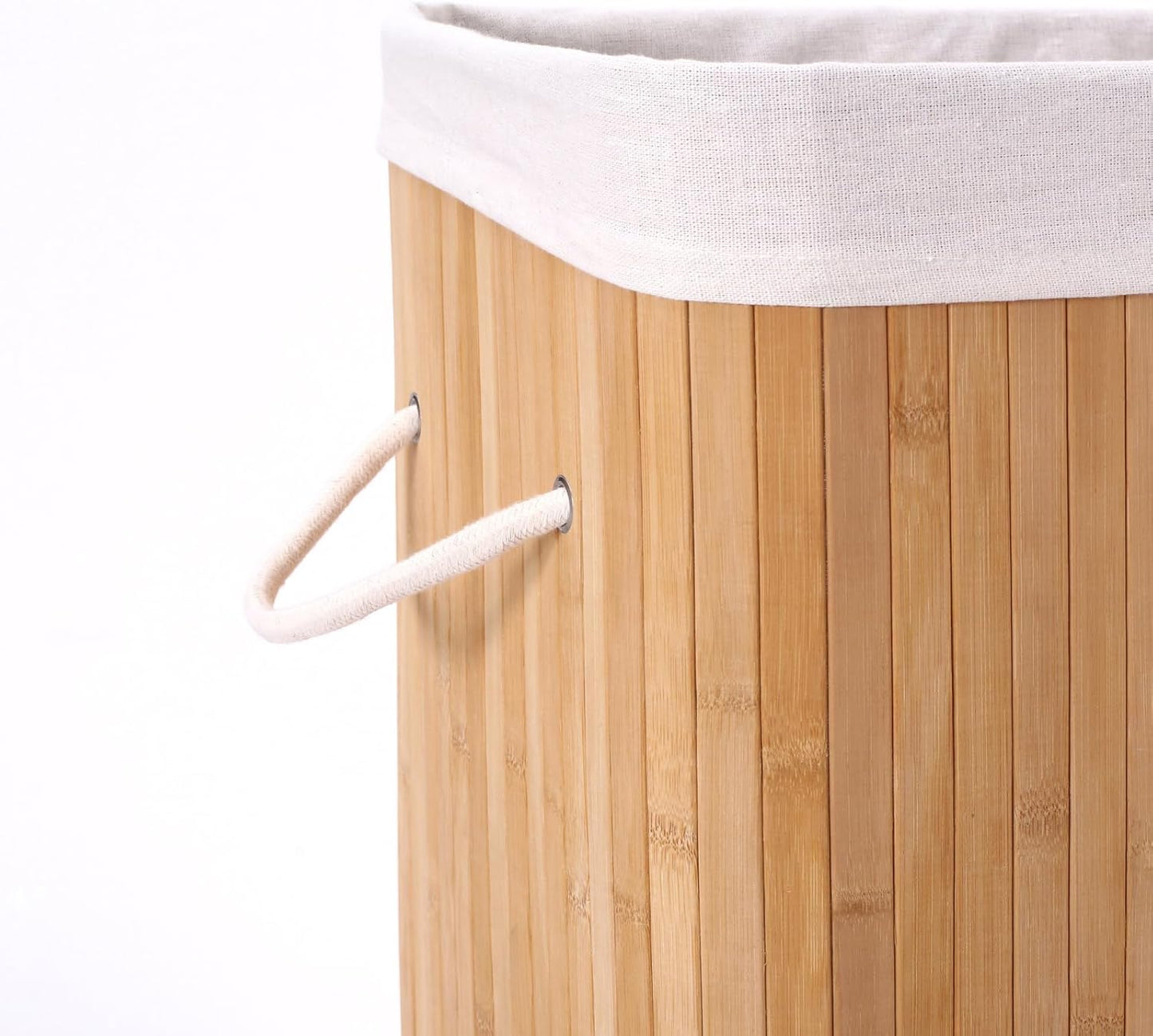 Bamboo Laundry Hamper | Rectangular Laundry Basket | Foldable Storage