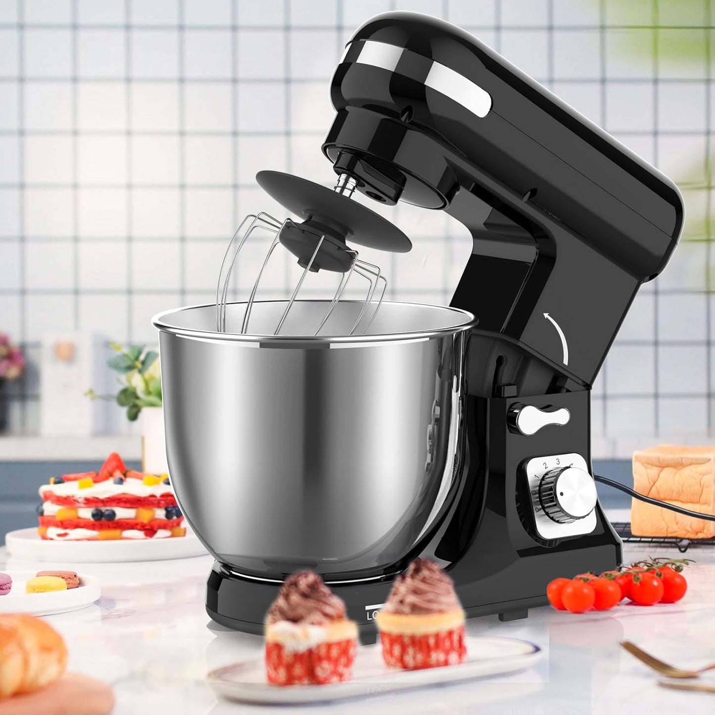 1400W Stand Mixer | 6.5L Electric Food Mixer for Baking