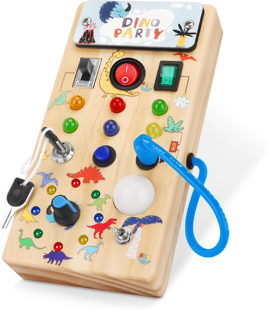 Montessori Busy Board Kids Toys, Toys for 1+ Year Old, Sensory Wooden Boy Toddler Games