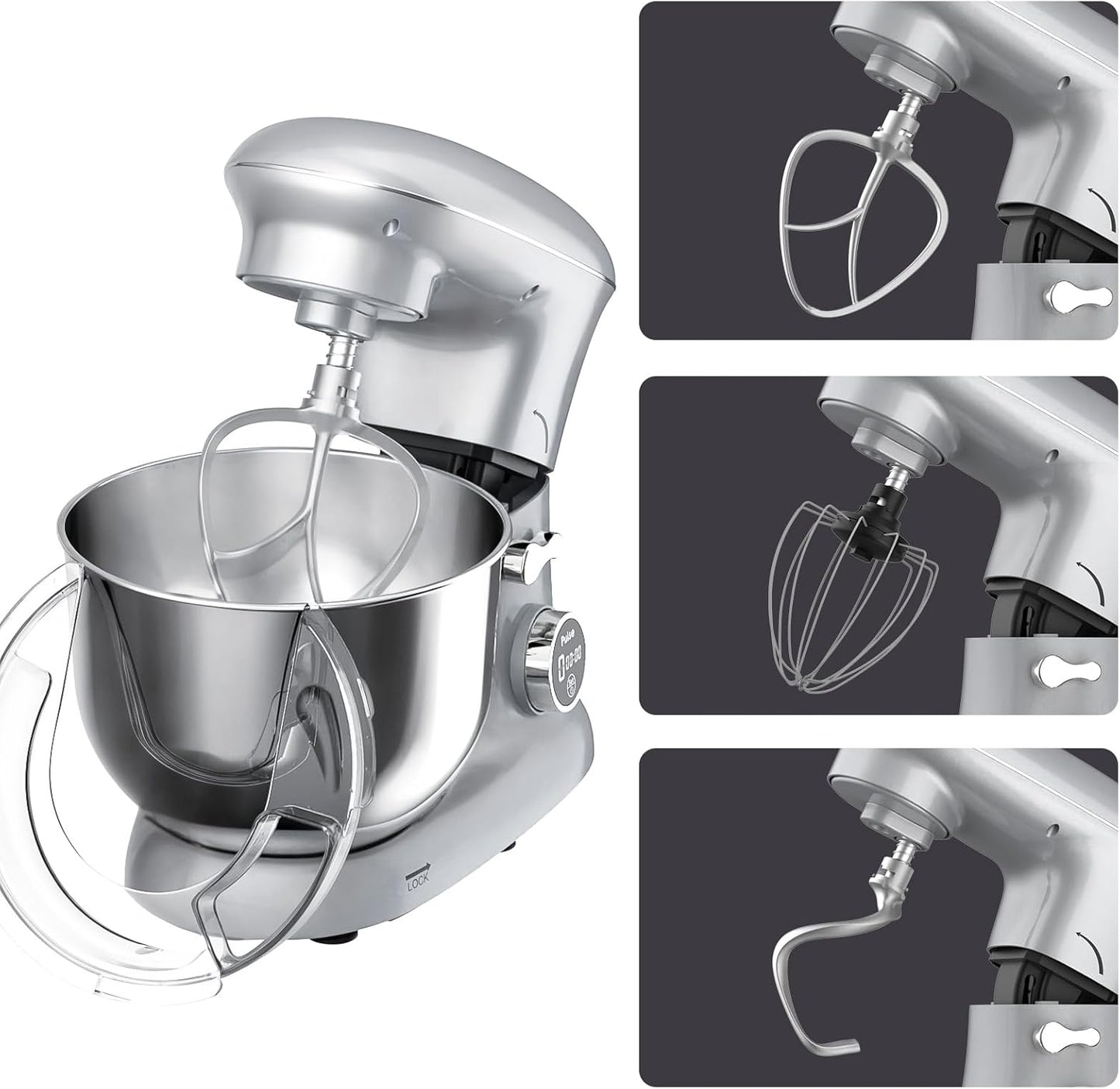 1400W Stand Mixer | 6.5L Electric Food Mixer for Baking