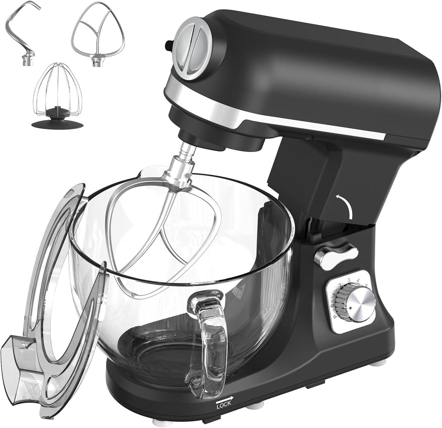 1400W Stand Mixer | 6.5L Electric Food Mixer for Baking