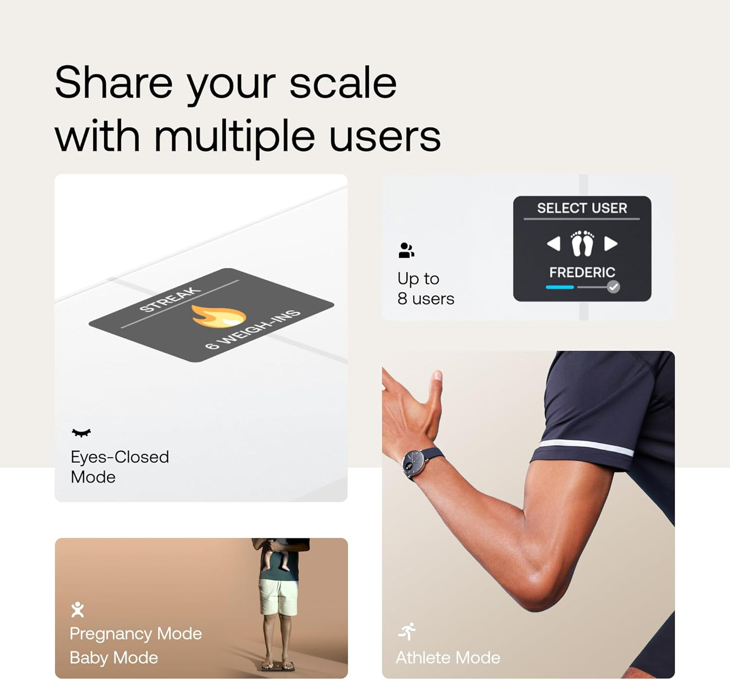 WITHINGS | Smart Body Composition Scale with Heart Rate Monitor | 8-in-1 Health Tracker