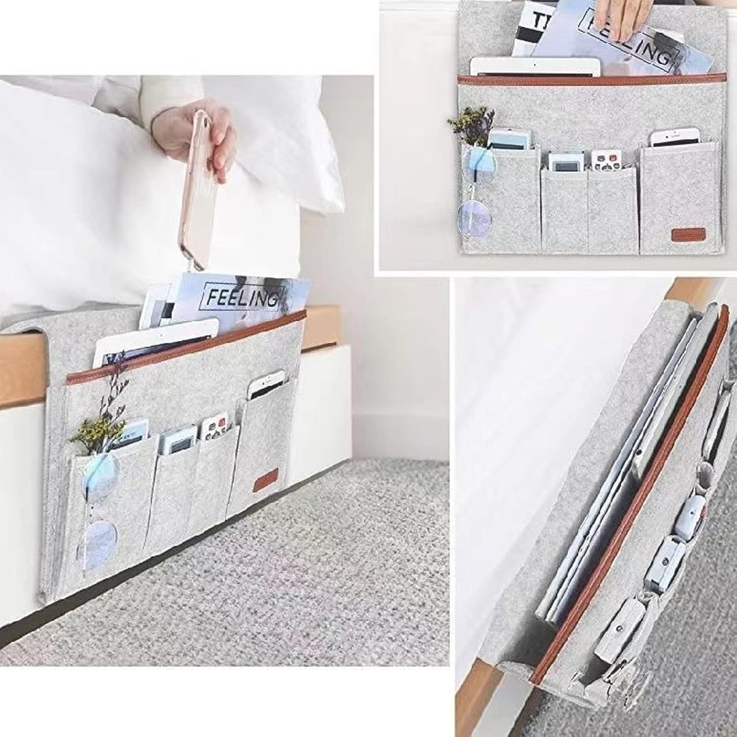 Space-Saving Hanging Storage | Sofa & Bedside Essentials Caddy
