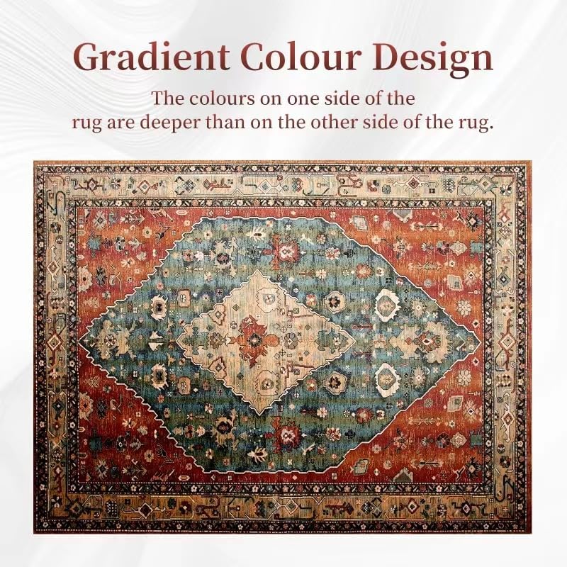 Boho Area Rug - Soft Shag Rug for Living Room | Non-Slip | Australia