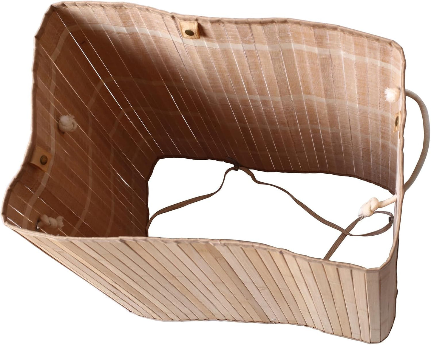 Bamboo Laundry Hamper | Rectangular Laundry Basket | Foldable Storage