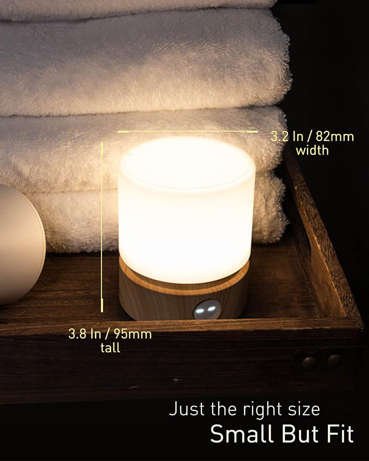 Warm Light Nursery Night Light | Timer | Portable Lamp
