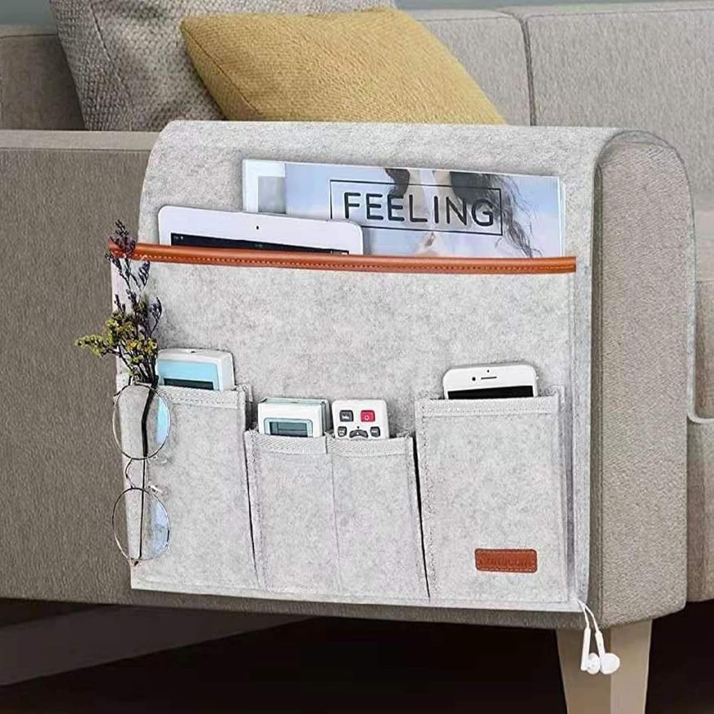 Space-Saving Hanging Storage | Sofa & Bedside Essentials Caddy