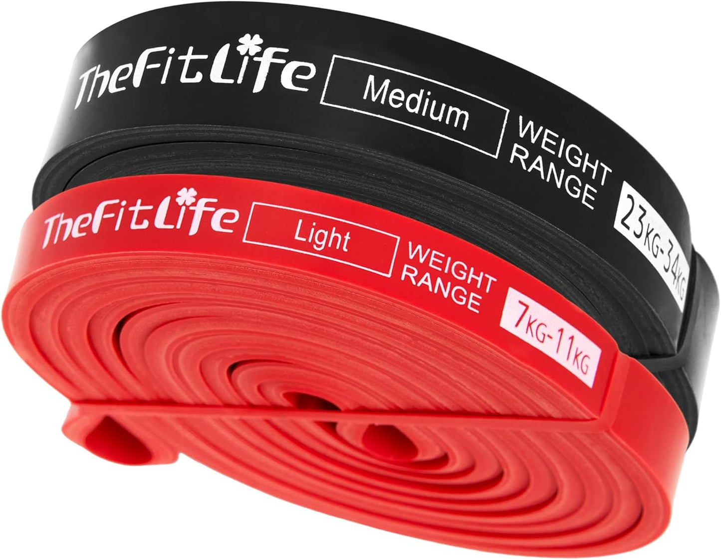 Assisted Pull Up Bands - Progressive Resistance Training Set with Exercise Guide