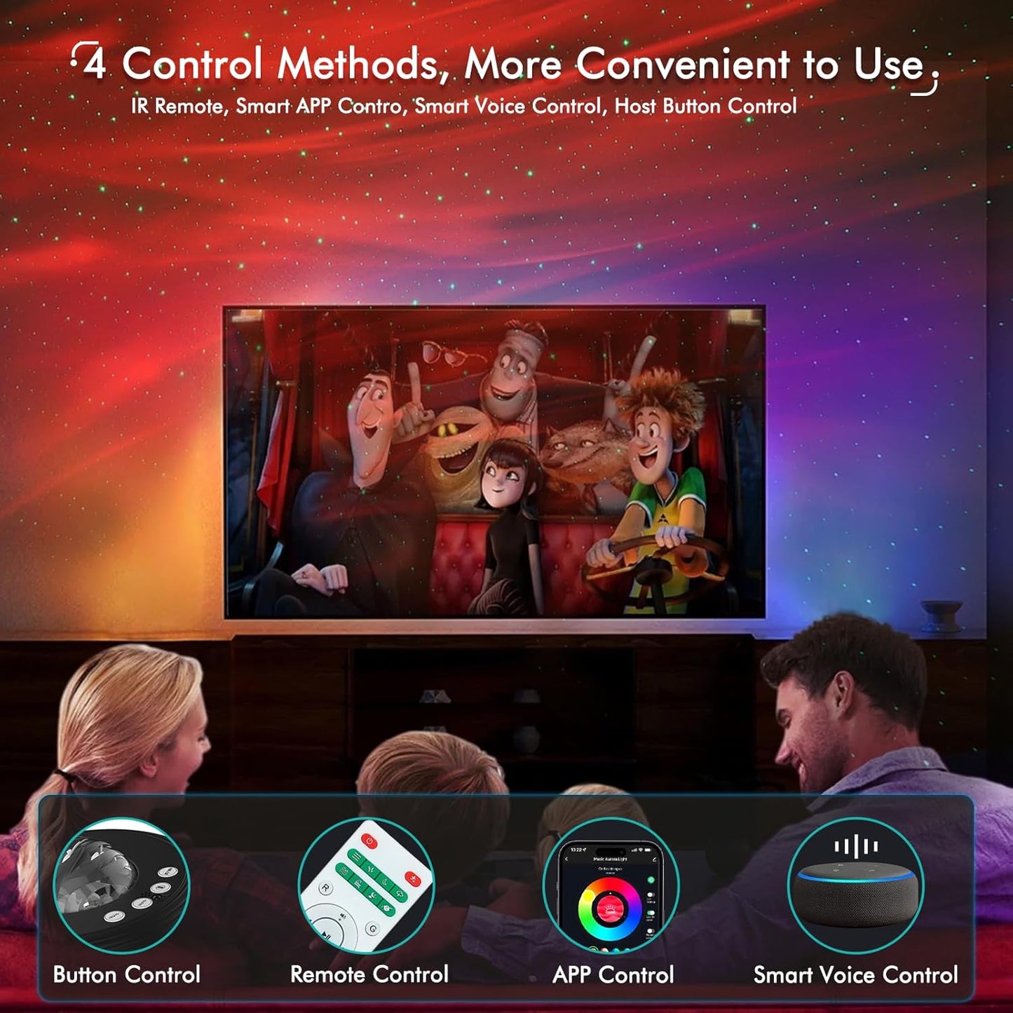 Star Projector Galaxy Light - Home Planetarium Projector with 3D Nebula & Timer