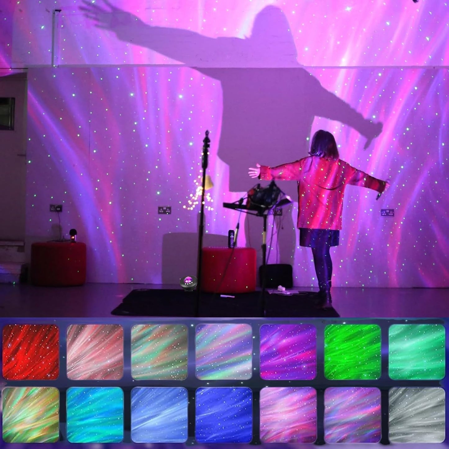 Star Projector Galaxy Light - Home Planetarium Projector with 3D Nebula & Timer