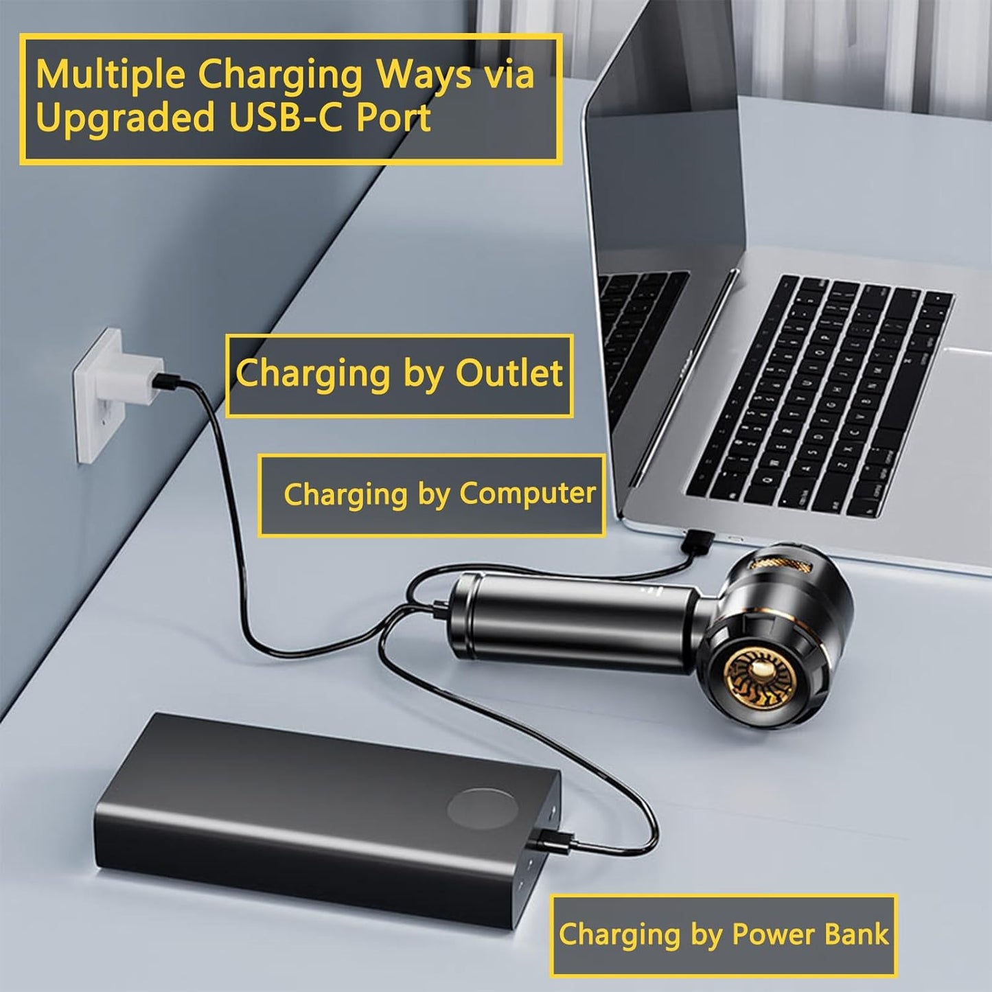 Portable Car Vacuum Cleaner | Cordless Handheld Car Vac & Blower