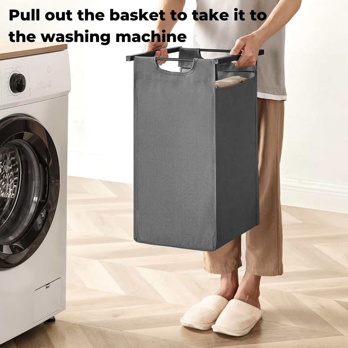 Laundry Hamper with Shelf | 3-Section Laundry Sorter | Storage Unit