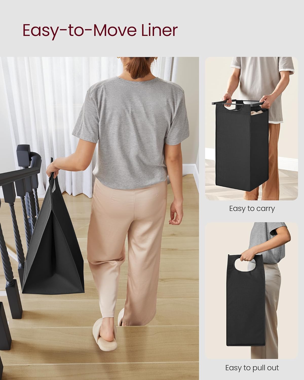 Laundry Hamper with Shelf | 3-Section Laundry Sorter | Storage Unit