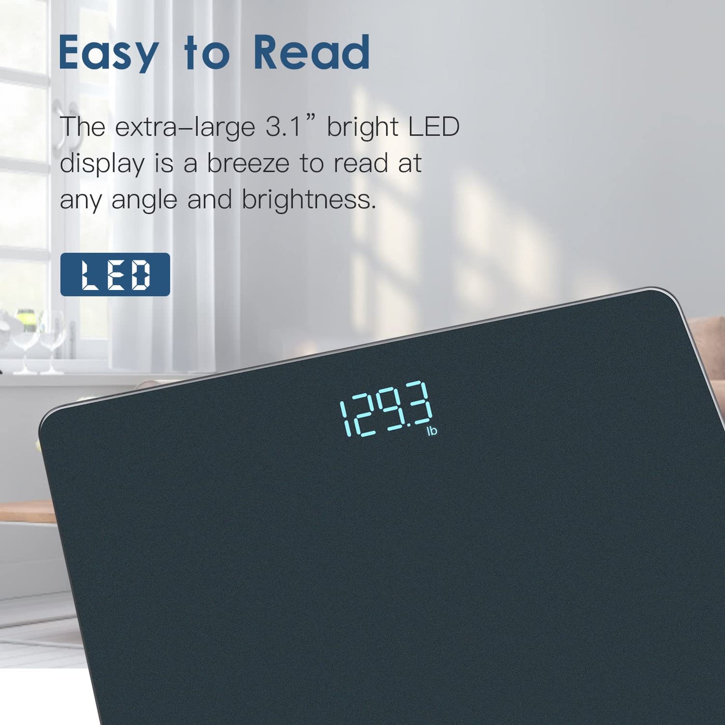 Accurate Digital Bathroom Scale - Weight Scale with Easy-to-Read LED | Australia