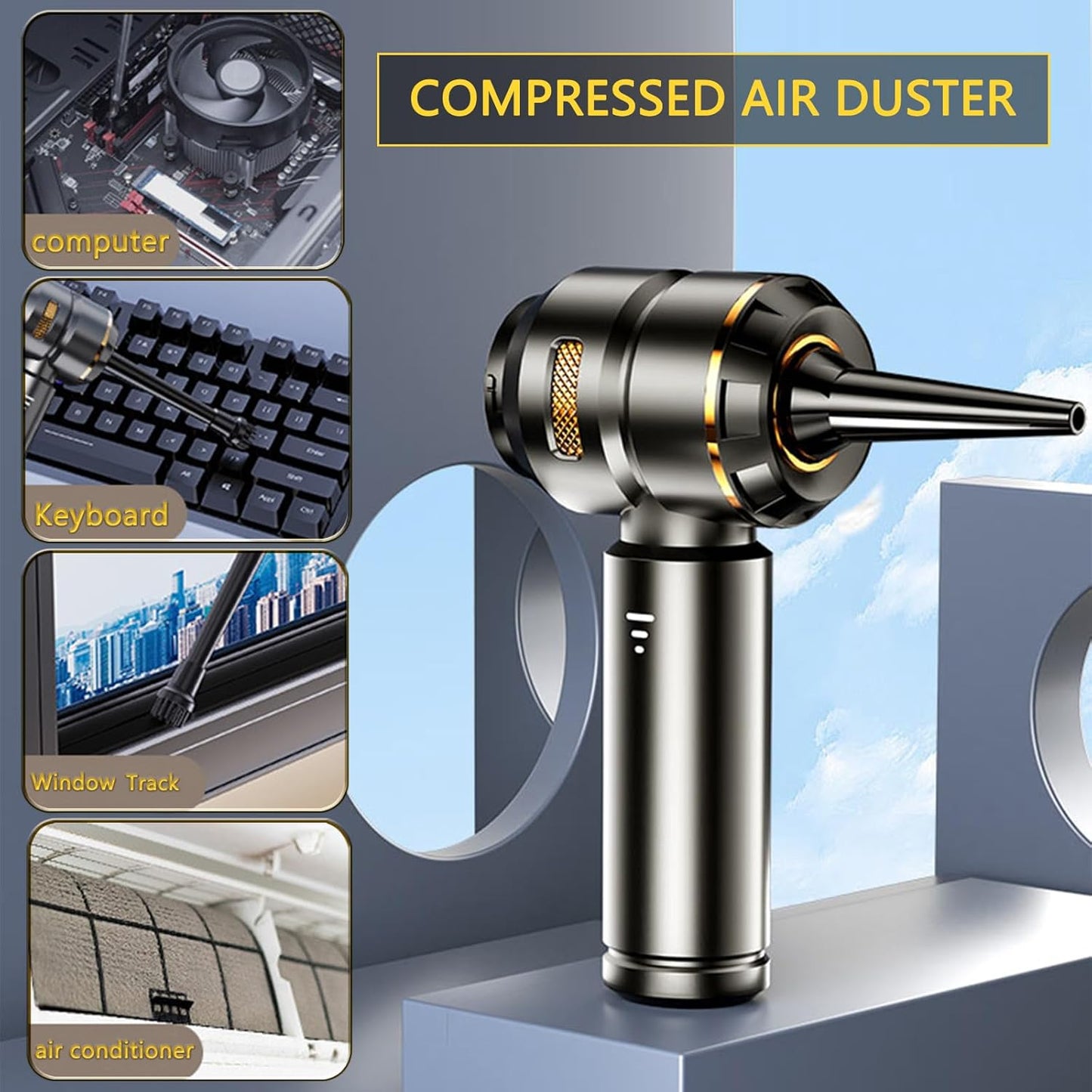 Portable Car Vacuum Cleaner | Cordless Handheld Car Vac & Blower