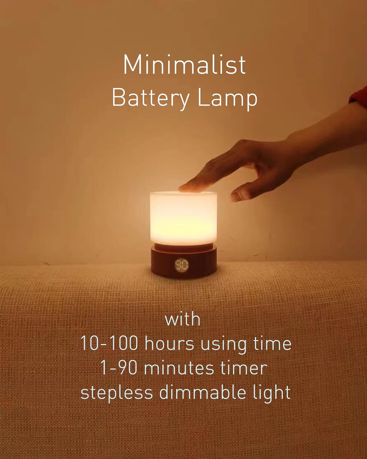 Warm Light Nursery Night Light | Timer | Portable Lamp
