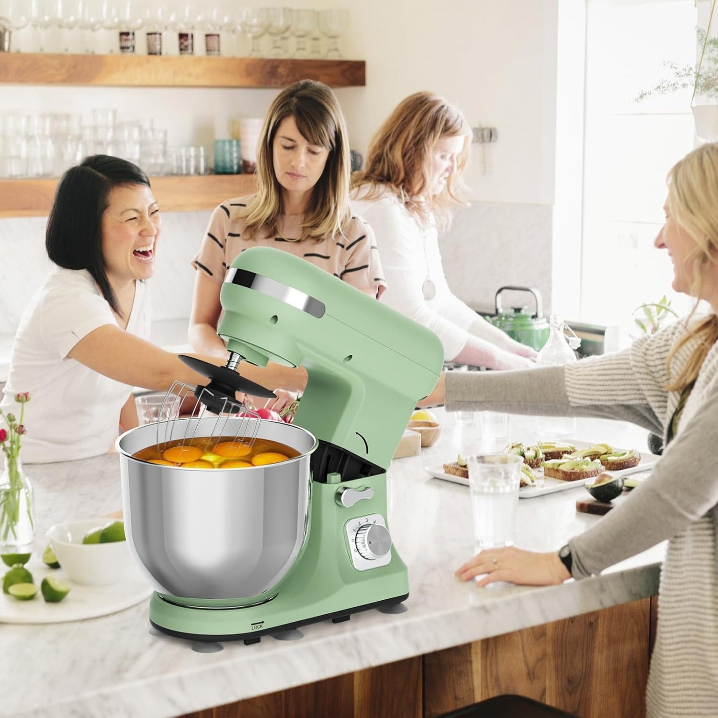 1400W Stand Mixer | 6.5L Electric Food Mixer for Baking