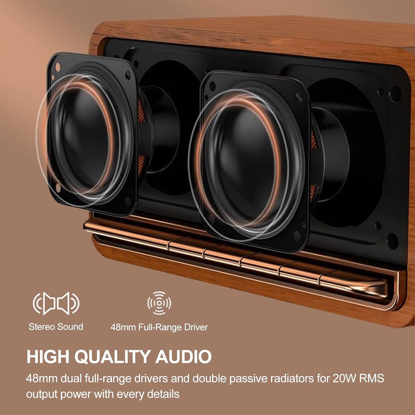 Wooden Desktop & Travel Speaker: Superior Audio
