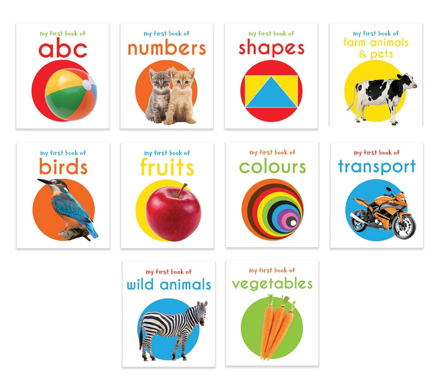 Toddler Learning Boxset | 10 Board Books | Educational | Australia